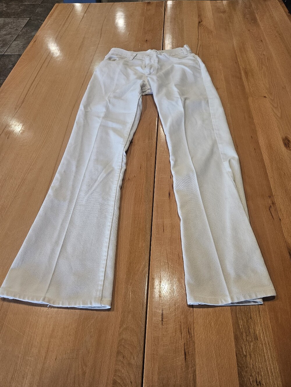 Levis Sta Prest Women's White Bootcut Jeans